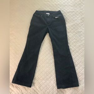 Black denim jeans